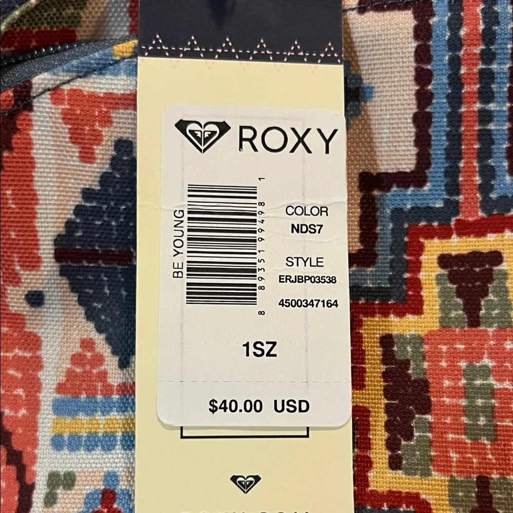Roxy Multicolor Geometric Backpack - Picture 4 of 4